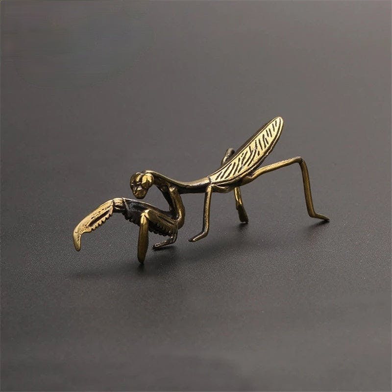 Metal Praying Mantis Figurine
